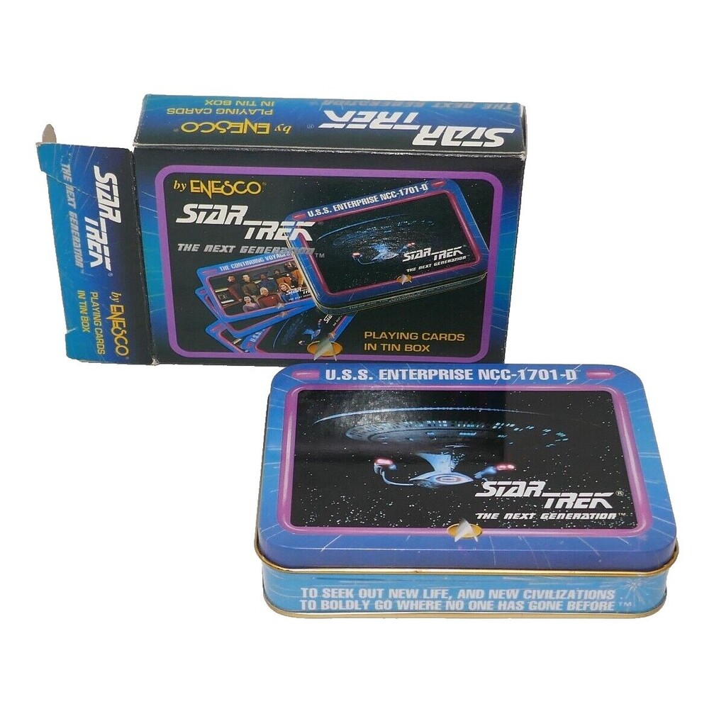 Enesco Star Trek The Next Generation Playing Cards with Tin Box